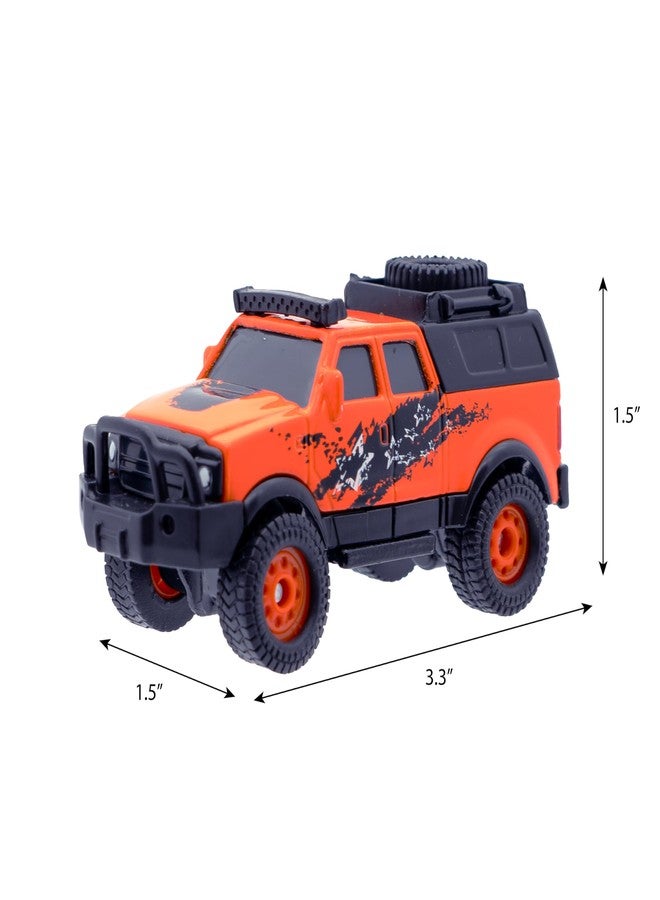 Mighty Fleet Diecast 3-Pack, Pick-Up Truck, SUV, and Off-Road Truck, Durable 3” Diecast Vehicles for Kids Ages 3+ - Image 4